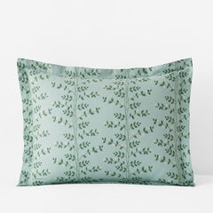 Climbing Vines Classic Cool Cotton Percale Sham - Sage Green, King