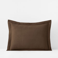 Classic Ultra-Cozy Cotton Velvet Flannel Sham - Coffee, King