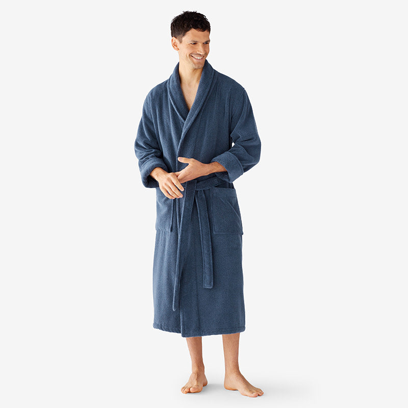 Men's Robe - Indigo, L