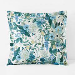 Garden Party Classic Cool Cotton Percale Sham - Teal, Euro