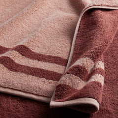 Mirage Aegean Cotton Reversible Stripe Hand Towel - Caramel
