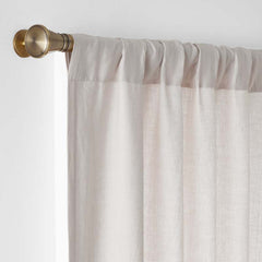 Linen Blackout Window Curtain - Sand, 63 in.