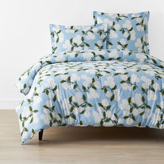 Hydrangea Classic Cool Cotton Percale Comforter - Powder Blue, Full