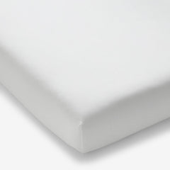 Classic Cool Organic Cotton Percale Solid Fitted Crib Sheet - White