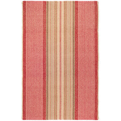 Framboise Handwoven Cotton Rug - Red, 8' x 10'