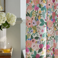 Garden Party Classic Cool Cotton Percale Shower Curtain - Multi