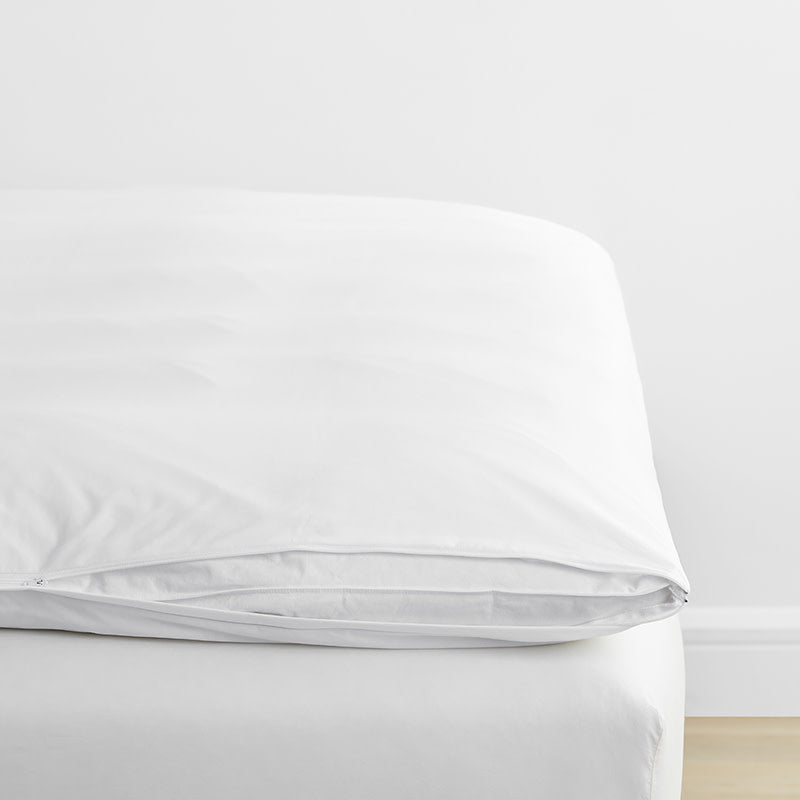 Classic Smooth Wrinkle-Free Sateen Mattress Topper Cover - White, Full