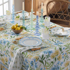 Garden Floral Cotton Napkins, Set of 4 - Gardenia Mist