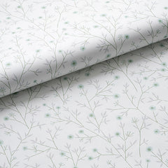 Ava Traditional Wallpaper - Ditsy Floral Willow Green, Roll