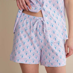 Printed Peruvian Cotton Women's Shorts Set - Petite Floral, XXL