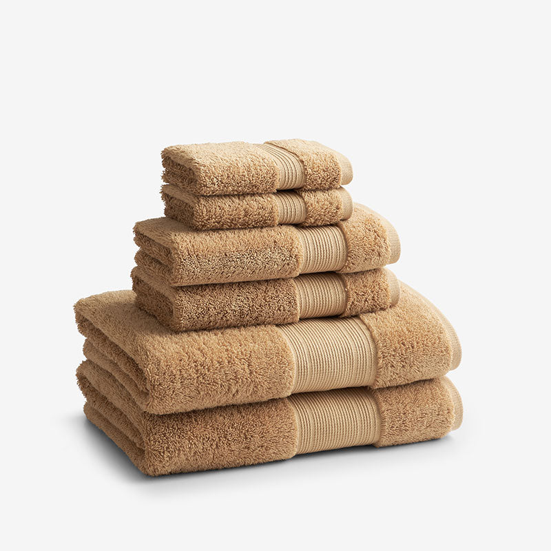 Regal Egyptian Cotton 6-Piece Bath Set - Golden Honey