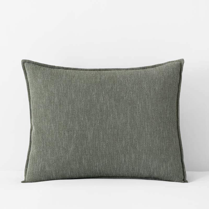 Mini Waffle Sham - Olive, Standard