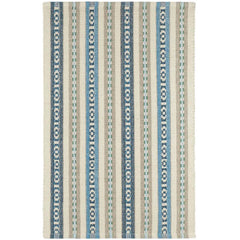 Long Slade Handwoven Cotton Rug - Indigo, 2' 6" x 8' Runner