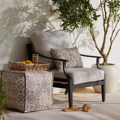 Herringbone Handwoven Reversible Indoor/Outdoor Rug - Linen, 2' x 3'