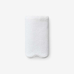 Scalloped Edge Hand Towel - White