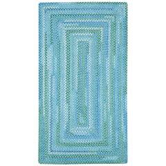 Sailor Stripe Reversible Braided Cotton Rug - Blue, 3' x 5'