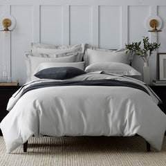 Premium Smooth Supima® Cotton Wrinkle-Free Sateen Pillowcase Set - Light Gray, King