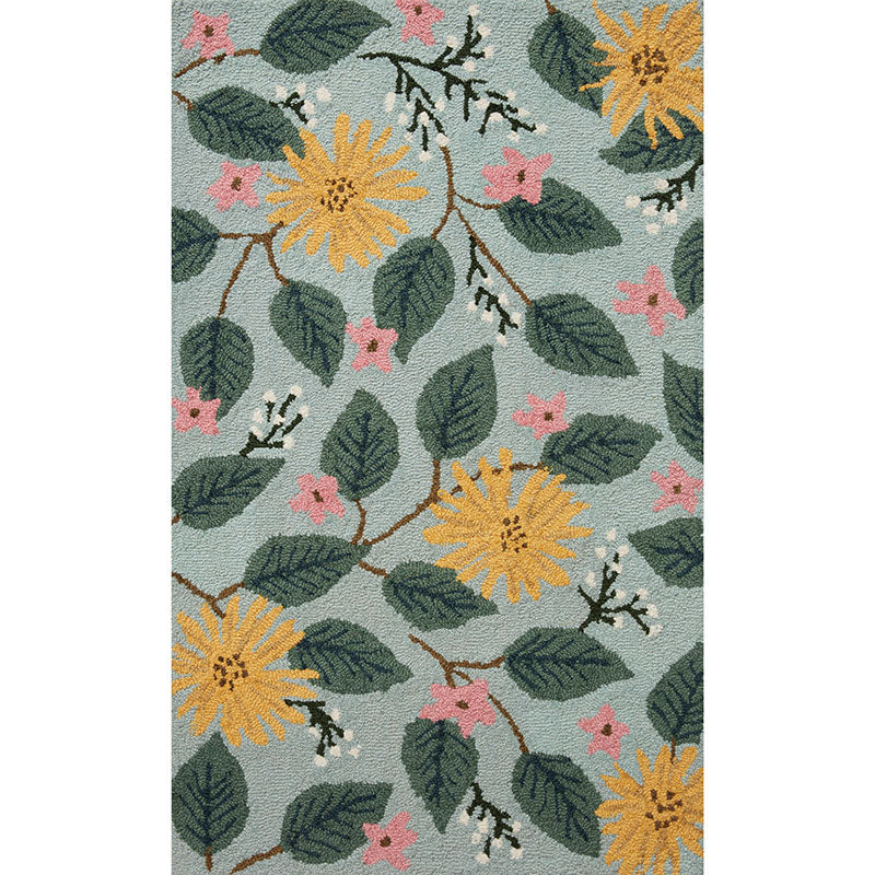 Minnie Wool Rug - Light Blue, 2' x 3'