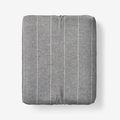 Bromley Premium Ultra-Cozy Cotton Flannel Fitted Bed Sheet - Smoke Stripes, Twin