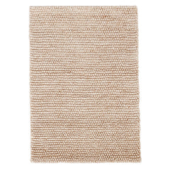 Chunky Handwoven Wool Rug - Latte, 3' x 5'