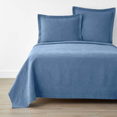 Putnam Cotton Matelassé Bedspread - Denim