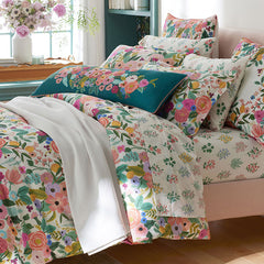 Garden Party Classic Cool Cotton Percale Sham - Multi, Euro