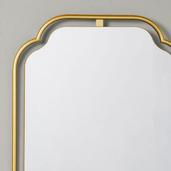 Gilded Floating Frame Wall Mirror - Gold