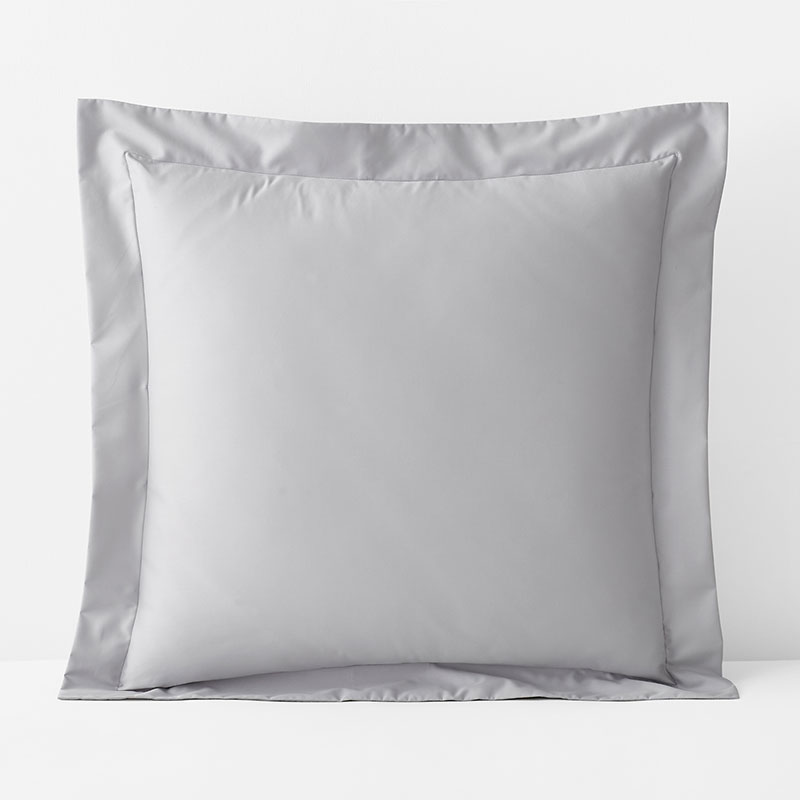 Classic Smooth Wrinkle-Free Sateen Sham - Gray Mist, Euro