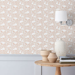 Ava Traditional Wallpaper - Vine Clay, Swatch