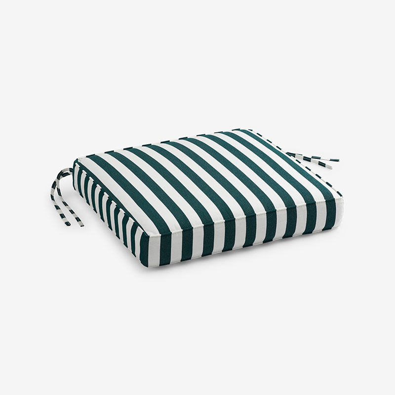 Replacement Boxed Edge Chair Cushion - Mason Stripe, 16 in. x 15 in.