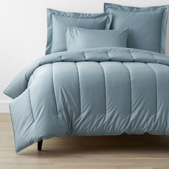 Classic Smooth Wrinkle-Free Sateen Comforter - Blue Shale, King/Cal King