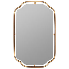 Gilded Floating Frame Wall Mirror - Gold, OS