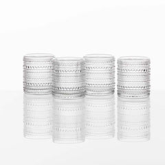 Orbetto Outdoor Drinkware, Set of 4 - Clear, Old Fashioned