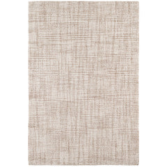 Crosshatch Hand Hooked Wool Rug -  Ivory, 4' x 6'