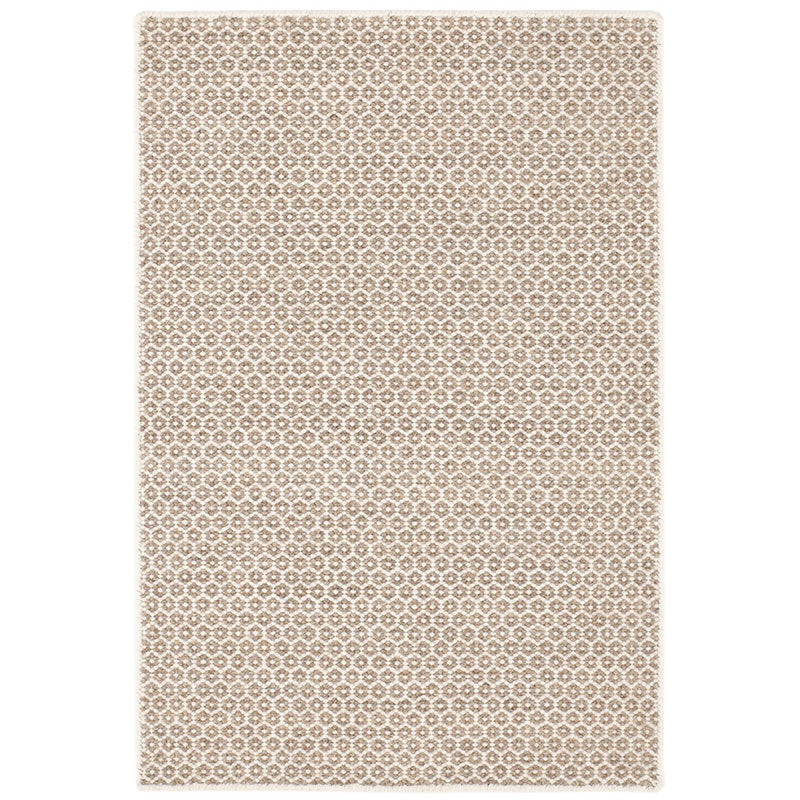 Honeycomb Handwoven Wool Rug -  Natural, 2' x 3'