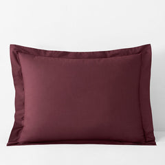 Classic Cool Cotton Percale Sham - Plum, Standard