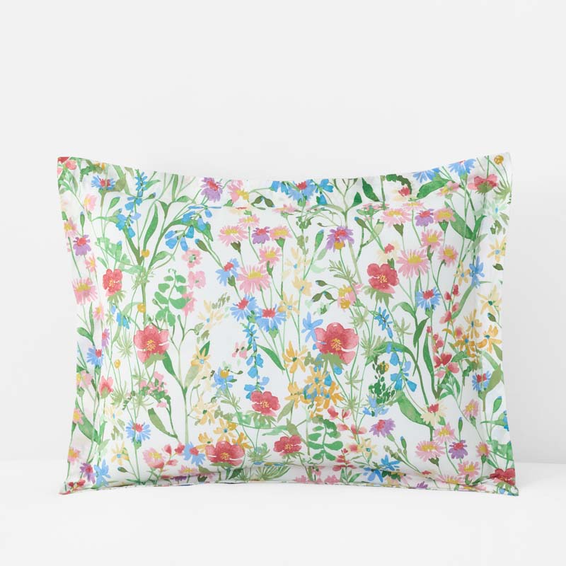 Garden Symphony Classic Cool Cotton Percale Sham - Multi, Standard