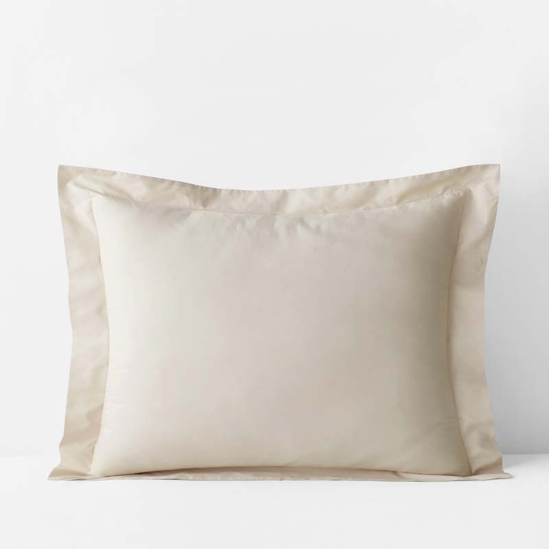 Premium Cool Supima® Cotton Percale Sham - Oatmeal, Standard