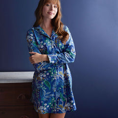 Poplin Women's Nightshirt - Peacock, M
