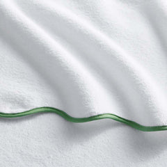 Scalloped Edge Hand Towel - Green