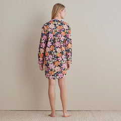 Printed Poplin Women's Nightshirt - Wild Floral, M