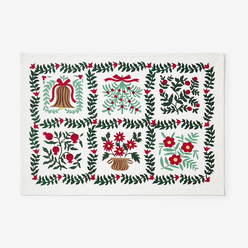Christmastide Placemats, Set of 4 - Ivory