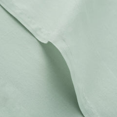 Chambray Voile Yarn-Dyed Ring Top Window Curtain - Lily Green