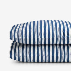 Mini-Prints Garment Washed Cotton Percale Pillowcase Set - Milos, Standard