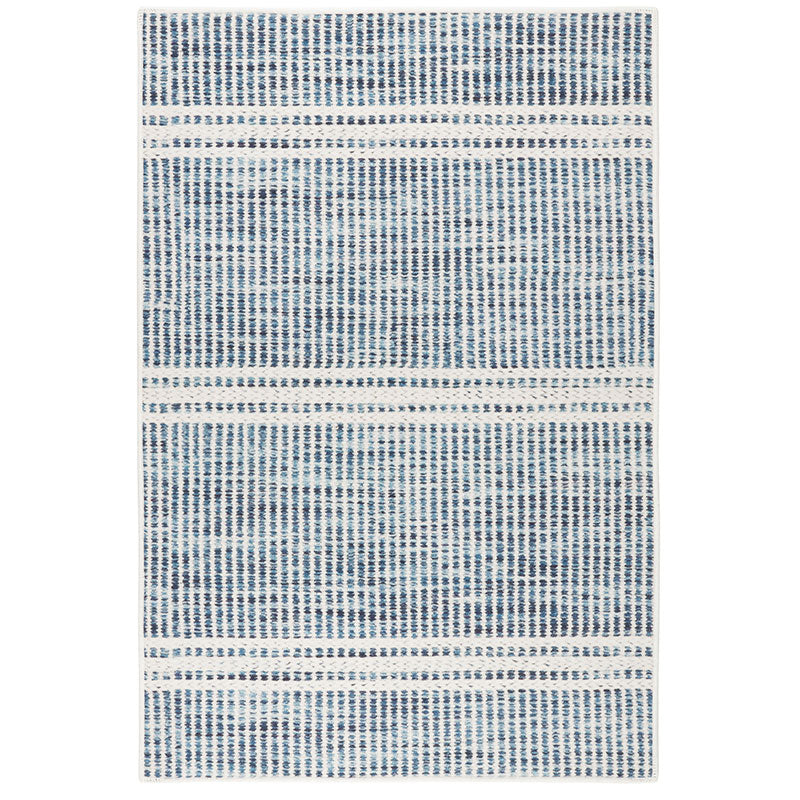 Malta Washable Rug - Blue, 4' x 6'