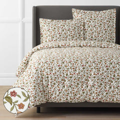 Garden Florals Premium Smooth Wrinkle-Free Sateen Comforter - Cream Multi, Full