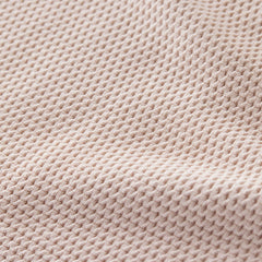 Garter Stitch Blanket - Pink Blush, Twin/Twin XL