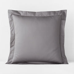 Premium Smooth Supima® Cotton Wrinkle-Free Sateen Sham - Silver, Euro