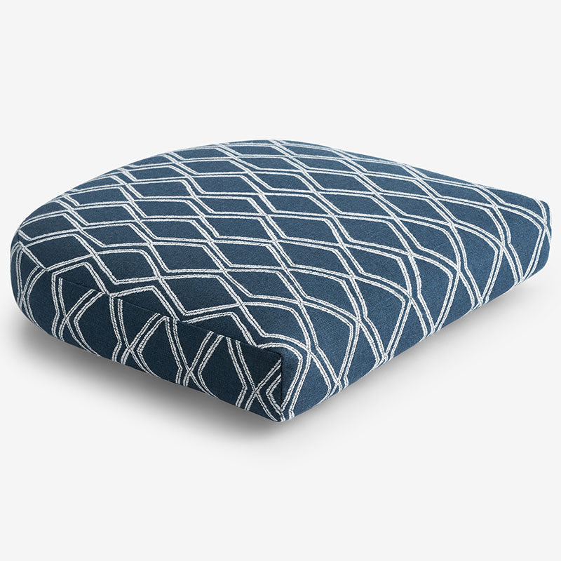 Contour Chair Cushion - Voyage Indigo, 21 in . x 19 in.