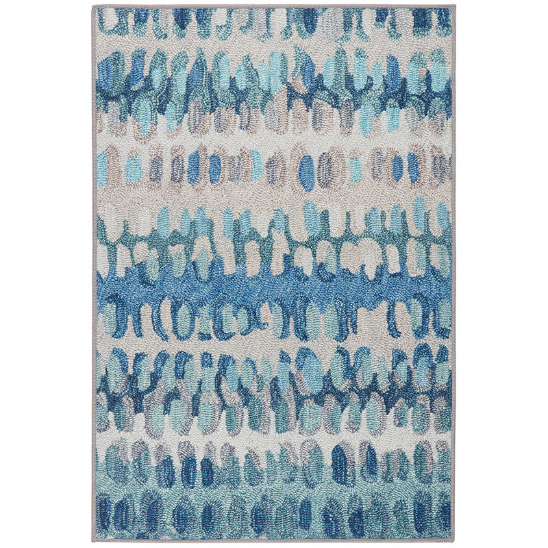 Paint Chip Washable Rug - Blue, 3' x 5'